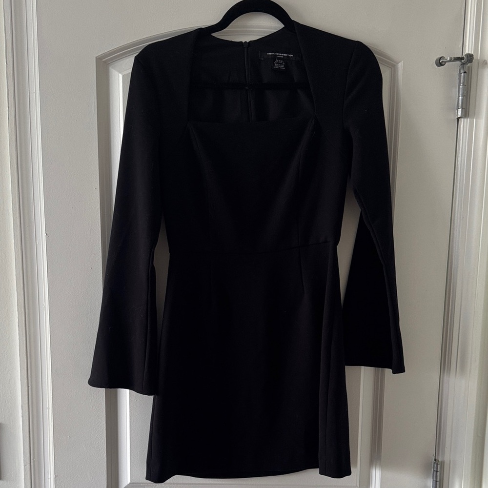 French Connection Black Long Sleeve Dress